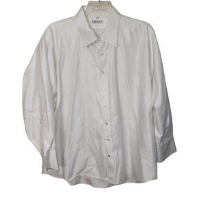 CT355 David August White Long Sleeve Dress Shirt 10